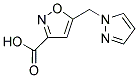 5-(1H-PYRAZOL-1-YLMETHYL)ISOXAZOLE-3-CARBOXYLIC ACID Struktur