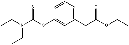 ETHYL 3-(O-DIETHYLTHIOCARBAMOYL)PHENYLACETATE Struktur