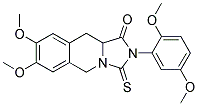 2-(2,5-DIMETHOXYPHENYL)-7,8-DIMETHOXY-3-THIOXO-2,3,10,10A-TETRAHYDROIMIDAZO[1,5-B]ISOQUINOLIN-1(5H)-ONE Struktur