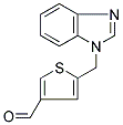 5-(1H-BENZIMIDAZOL-1-YLMETHYL)-3-THIOPHENECARBALDEHYDE Struktur