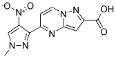 5-(1-METHYL-4-NITRO-1 H-PYRAZOL-3-YL)-PYRAZOLO[1,5-A ]PYRIMIDINE-2-CARBOXYLIC ACID Struktur