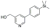 (5-[4-(TRIMETHYLSILYL)PHENYL]PYRIDIN-3-YL)METHANOL Struktur