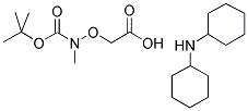 BOC-METHYLAMINOOXYACETIC ACID DCHA Struktur