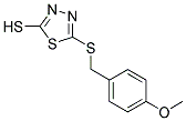 5-[(4-METHOXYBENZYL)THIO]-1,3,4-THIADIAZOLE-2-THIOL Struktur