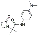 N-[4-(DIMETHYLAMINO)PHENYL]-2-METHYL-2-(2-OXOAZETIDIN-1-YL)PROPANAMIDE Struktur