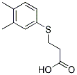 3-[(3,4-DIMETHYLPHENYL)THIO]PROPANOIC ACID Struktur