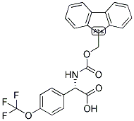 (S)-[(9H-FLUOREN-9-YLMETHOXYCARBONYLAMINO)]-(4-TRIFLUOROMETHOXY-PHENYL)-ACETIC ACID Struktur