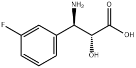 (2R,3R)-3-AMINO-3-(3-FLUORO-PHENYL)-2-HYDROXY-PROPIONIC ACID Struktur