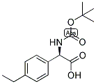 (R)-TERT-BUTOXYCARBONYLAMINO-(4-ETHYL-PHENYL)-ACETIC ACID Struktur