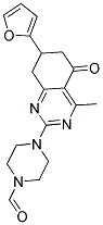 4-[7-(2-FURYL)-4-METHYL-5-OXO-5,6,7,8-TETRAHYDROQUINAZOLIN-2-YL]PIPERAZINE-1-CARBALDEHYDE Structure