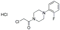 1-(CHLOROACETYL)-4-(2-FLUOROPHENYL)PIPERAZINE HYDROCHLORIDE Struktur