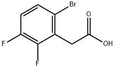 6-BROMO-2,3-DIFLUOROBENZENE ACETIC ACID Struktur