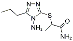 2-[(4-AMINO-5-PROPYL-4H-1,2,4-TRIAZOL-3-YL)SULFANYL]PROPANAMIDE Struktur