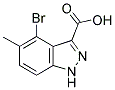 4-BROMO-5-METHYL-3-INDAZOLECARBOXYLIC ACID Struktur