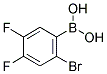 2-BROMO-4,5-DIFLUOROPHENYLBORONIC ACID Struktur