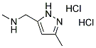 N-METHYL-1-(3-METHYL-1H-PYRAZOL-5-YL)METHANAMINE DIHYDROCHLORIDE Struktur