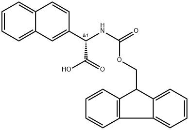 (S)-[(9H-FLUOREN-9-YLMETHOXYCARBONYLAMINO)]-NAPHTHALEN-2-YL-ACETIC ACID Struktur