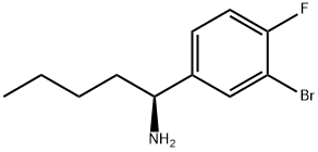 (1S)-1-(3-BROMO-4-FLUOROPHENYL)PENTYLAMINE Struktur