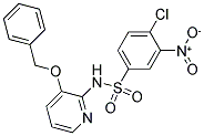 ((4-CHLORO-3-NITROPHENYL)SULFONYL)(3-(PHENYLMETHOXY)(2-PYRIDYL))AMINE Struktur