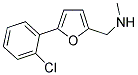 1-(5-(2-CHLOROPHENYL)-2-FURYL)-N-METHYLMETHANAMINE Struktur