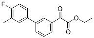 ETHYL 3-(4-FLUORO-3-METHYLPHENYL)BENZOYLFORMATE Struktur