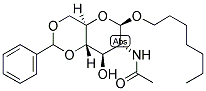 HEPT-1-YL 2-ACETAMIDO-4,6-O-BENZYLIDENE-2-DEOXY-BETA-D-GLUCOPYRANOSIDE Struktur