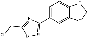 3-(1,3-BENZODIOXOL-5-YL)-5-(CHLOROMETHYL)-1,2,4-OXADIAZOLE Struktur