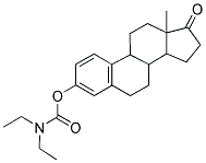 DIETHYL-CARBAMIC ACID 13-METHYL-17-OXO-7,8,9,11,12,13,14,15,16,17-DECAHYDRO-6H-CYCLOPENTA[A]PHENANTHREN-3-YL ESTER Struktur