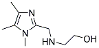 2-[(1,4,5-TRIMETHYL-1H-IMIDAZOL-2-YLMETHYL)-AMINO]-ETHANOL Struktur