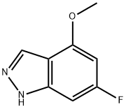 6-FLUORO-4-METHOXY (1H)INDAZOLE Struktur