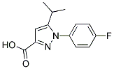 1-(4-FLUORO-PHENYL)-5-ISOPROPYL-1H-PYRAZOLE-3-CARBOXYLIC ACID Struktur