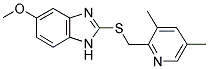 2-[(3,5-DIMETHYL-PYRIDIN-2-YL)-METHYLTHIO]-5-METHOXYBENSIMIDAZOLE Struktur