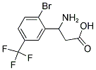 3-AMINO-3-(2-BROMO-5-TRIFLUOROMETHYL-PHENYL)-PROPIONIC ACID Struktur