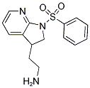 2-(2,3-DIHYDRO-1BENZENESULFONYL-PYRROLO[2,3-B]PYRIDIN-3-YL)ETHANAMINE Struktur