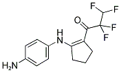 1-[N-(4-AMINOPHENYL)AMINO]-2-(2,2,3,3-TETRAFLUOROPROPANOYL)CYCLOPENTENE Struktur