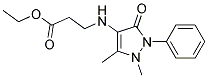 ETHYL 3-[(1,5-DIMETHYL-3-OXO-2-PHENYL-2,3-DIHYDRO-1H-PYRAZOL-4-YL)AMINO]PROPANOATE Struktur