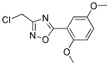 3-(CHLOROMETHYL)-5-(2,5-DIMETHOXYPHENYL)-1,2,4-OXADIAZOLE Struktur