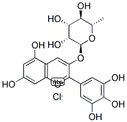 DELPHINIDIN-3-O-RHAMNOSIDE CHLORIDE Struktur