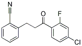 4'-CHLORO-3-(2-CYANOPHENYL)-2'-FLUOROPROPIOPHENONE Struktur