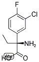 (2S)-2-AMINO-2-(3-CHLORO-4-FLUOROPHENYL)BUTANOIC ACID Struktur