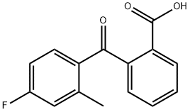 2-(4-FLUORO-2-METHYLBENZOYL)BENZOIC ACID Struktur