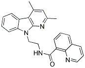 N-[2-(2,4-DIMETHYL-9H-PYRIDO[2,3-B]INDOL-9-YL)ETHYL]-8-QUINOLINECARBOXAMIDE Struktur