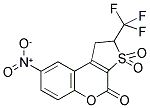 1,2-DIHYDRO-8-NITRO-2-TRIFLUOROMETHYL-4H-THIENO-[2,3-C]-CHROMENE-3,3,4-TRIONE Struktur