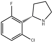 (2S)-2-(6-CHLORO-2-FLUOROPHENYL)PYRROLIDINE Struktur