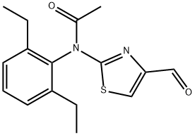 N-(2,6-DIETHYLPHENYL)-N-(4-FORMYL-1,3-THIAZOL-2-YL)ACETAMIDE Struktur