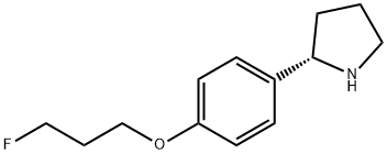 1-[4-((2S)PYRROLIDIN-2-YL)PHENOXY]-3-FLUOROPROPANE Struktur