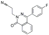 3-(4-(4-FLUOROPHENYL)-1-OXOPHTHALAZIN-2(1H)-YL)PROPANENITRILE Struktur