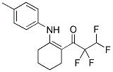 1-[N-(P-TOLUIDINO)]-2-(2,2,3,3-TETRAFLUOROPROPANOYL)CYCLOHEXENE Struktur