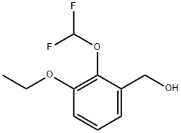 [2-(DIFLUOROMETHOXY)-3-ETHOXYPHENYL]METHANOL Struktur