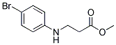 METHYL 3-[(4-BROMOPHENYL)AMINO]PROPANOATE Struktur